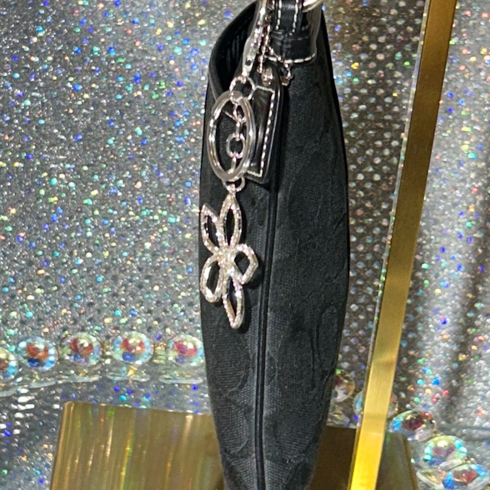 Coach 2005 Black Crossbody Bag with Silver Accents - Picture 4 of 15